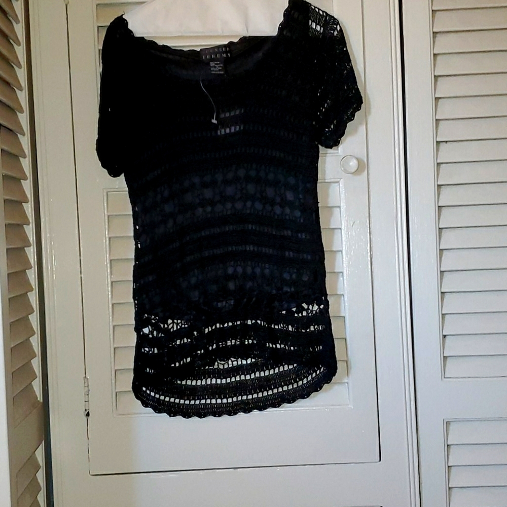 2 piece black skirt set